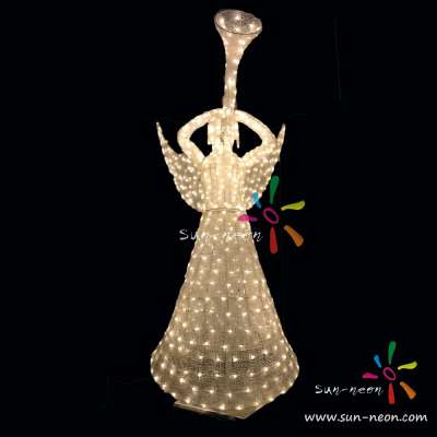 high quality 3D chirstmas decoration angel light