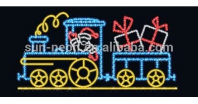 New Product Outdoor 2d Motif Train Light Christmas Decoration Rope Light