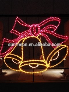 Festive Lights 2D Hanging Christmas Bells Motif Light for Outdoor Decor